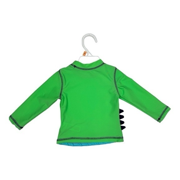 Little Me Dino Rashguard Swim Shirt Size 12 Months - Picture 2 of 5